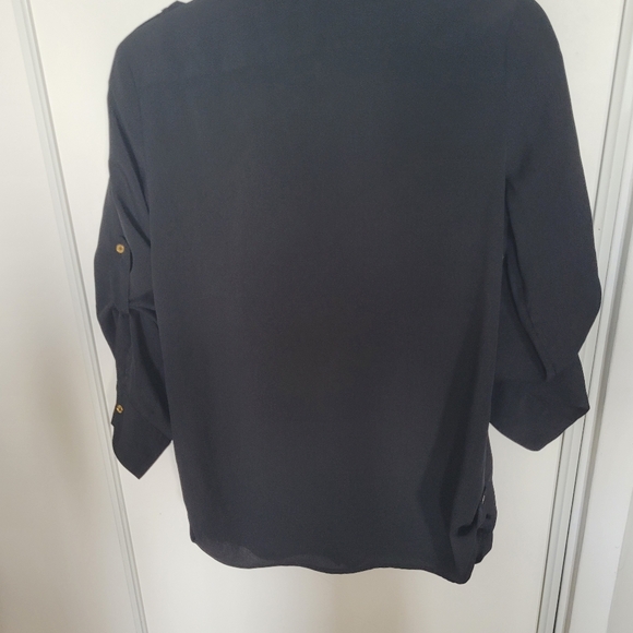 Calvin Klein Black button up size small - Picture 4 of 4
